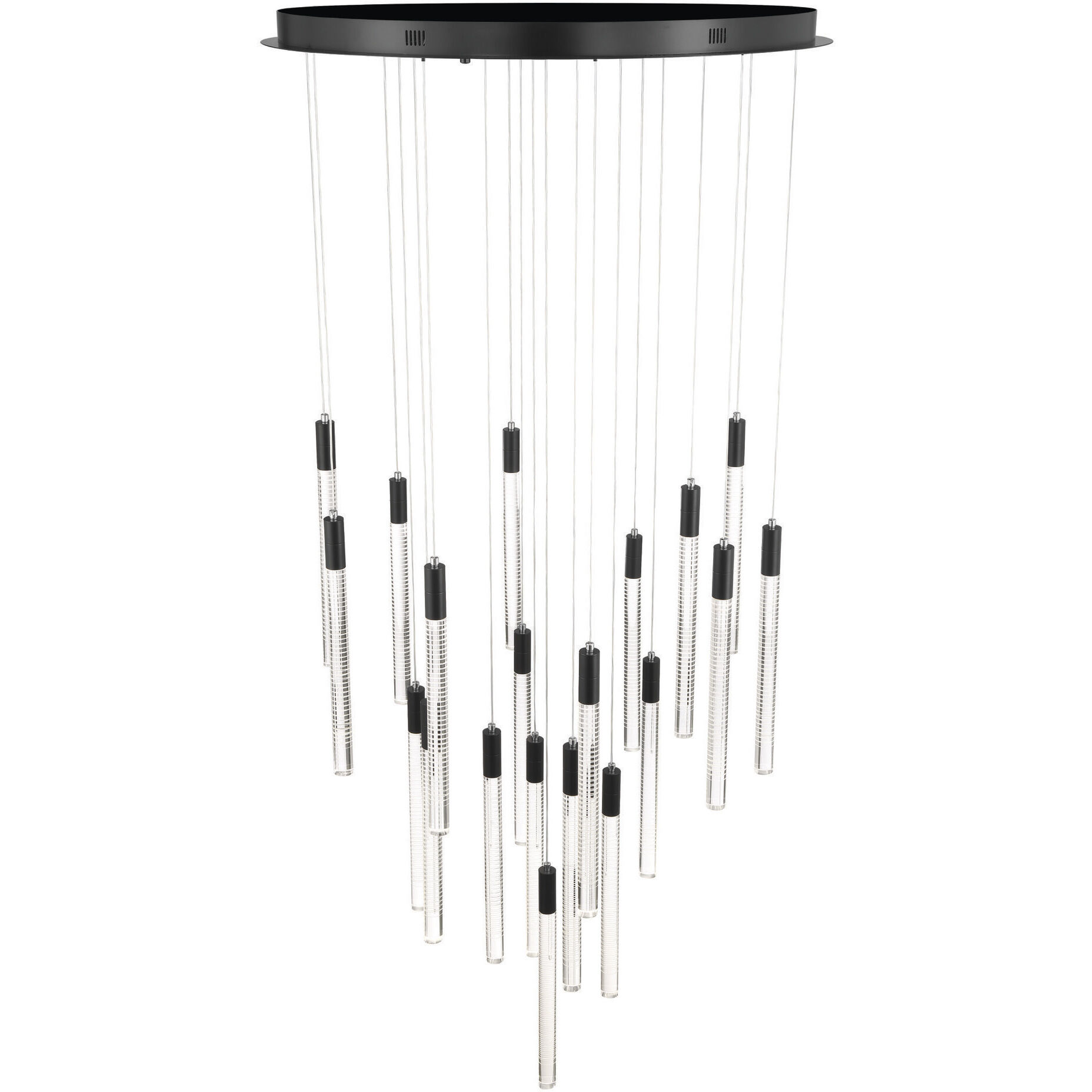 Celine LED 31.5 inch Black Chandelier Ceiling Light