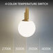 Sybil LED 9.9 inch Aged Brass Indoor Hanging Lighting Ceiling Light in 4000K