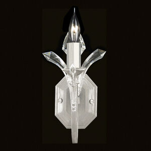 Beveled Arcs Wall Sconce Wall Light in Silver Leaf