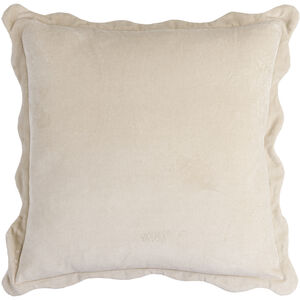 Effervescent 20 X 20 inch Ash / Pearl / Off-White / Light Silver / Khaki Accent Pillow