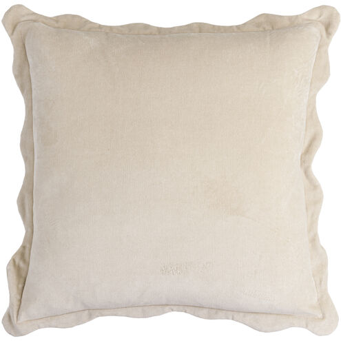 Effervescent 18 X 18 inch Ash / Pearl / Off-White / Light Silver / Khaki Accent Pillow