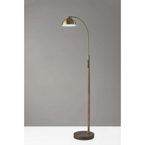 Bolton 58 inch 9.00 watt Antique Brass Floor Lamp Portable Light