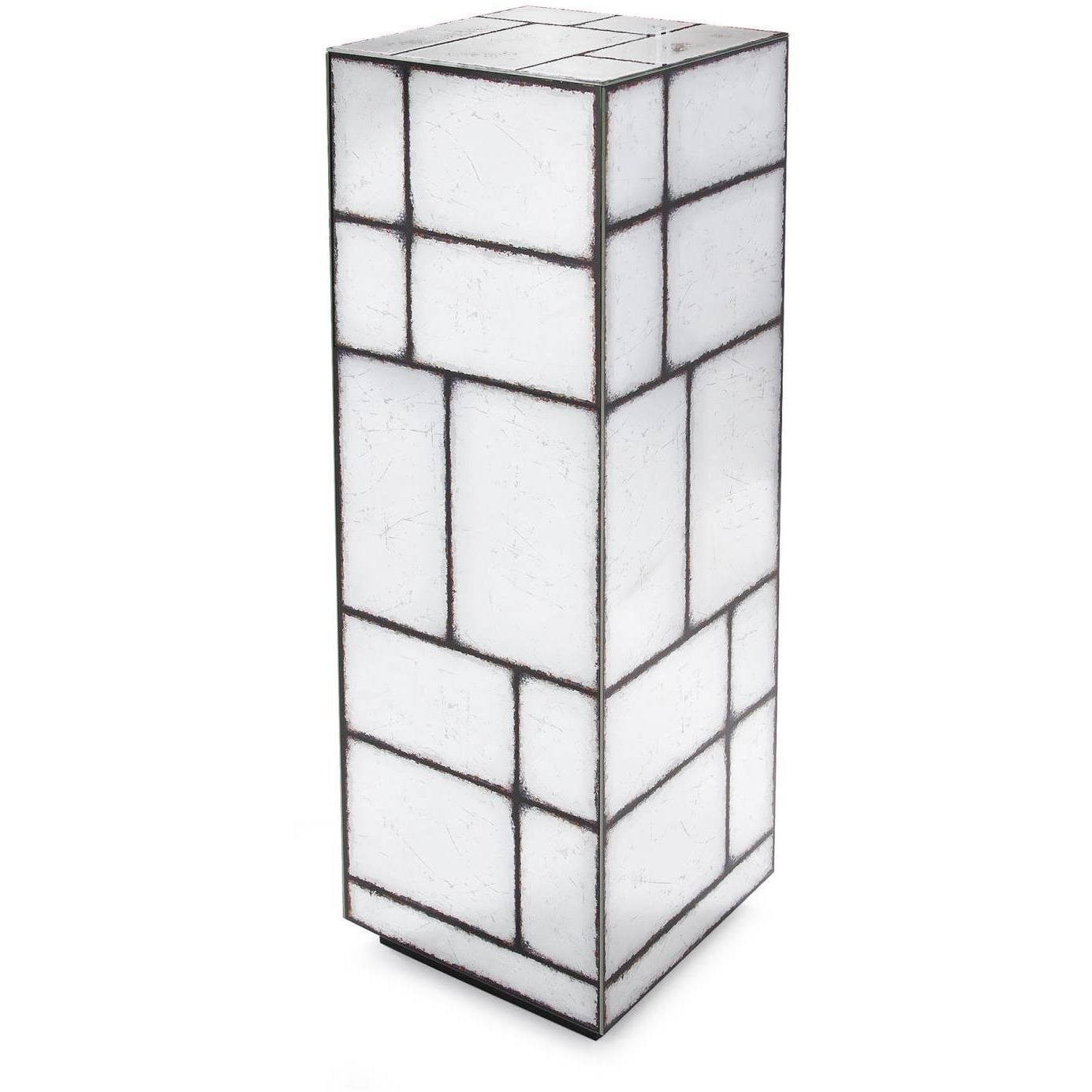 Braque 36 X 12 inch Smokey Gray and Black Pedestal