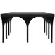 Akashi 68 X 30 inch Matte Black Coffee Table