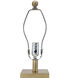 Anita 21 inch 60 watt Gold/White Table Lamp Portable Light