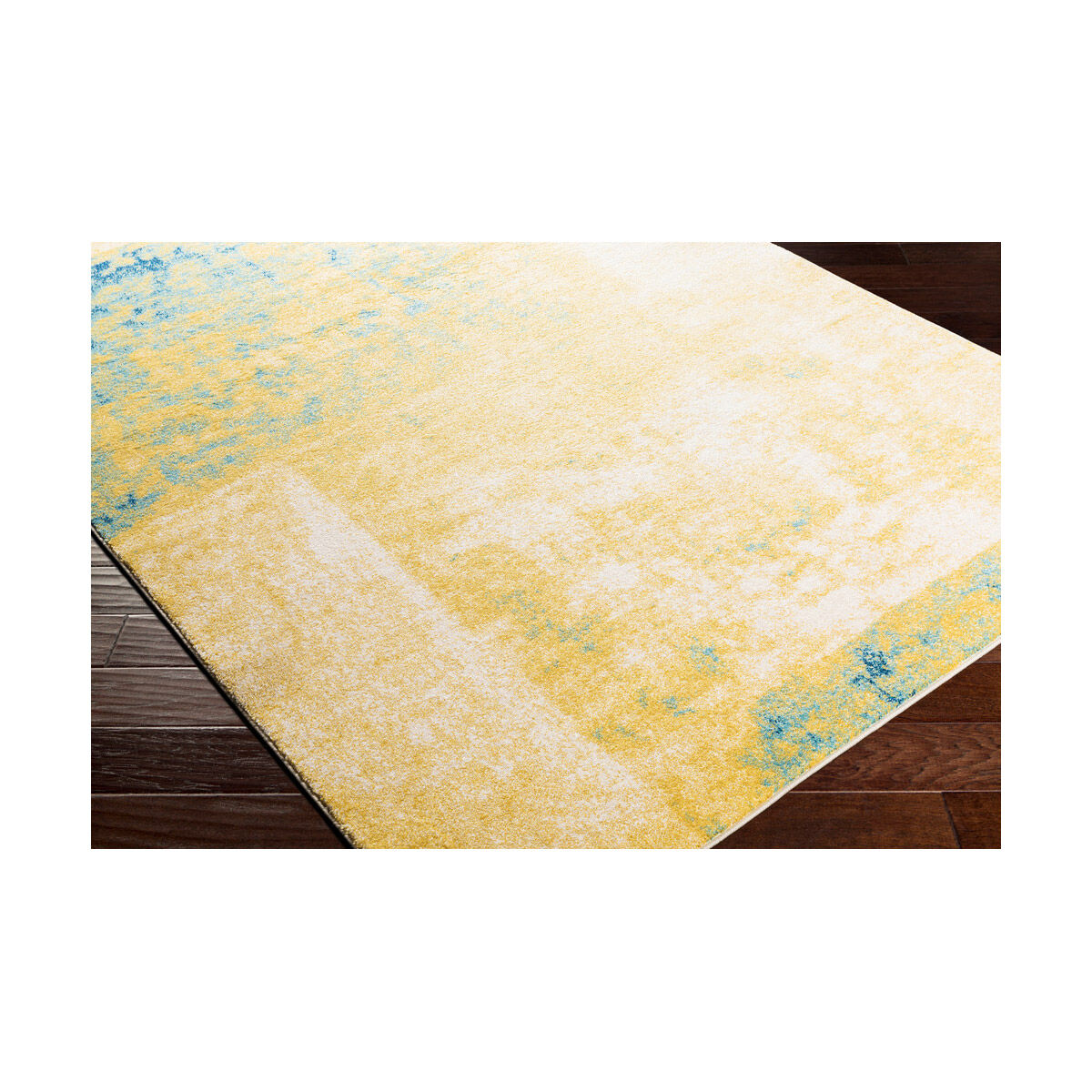 Harput 87 X 31 inch Saffron/Teal/Dark Blue/White Rugs, Runner