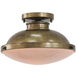 Brink 1 Light 12 inch Painted Natural Brass Semi Flush Mount Ceiling Light