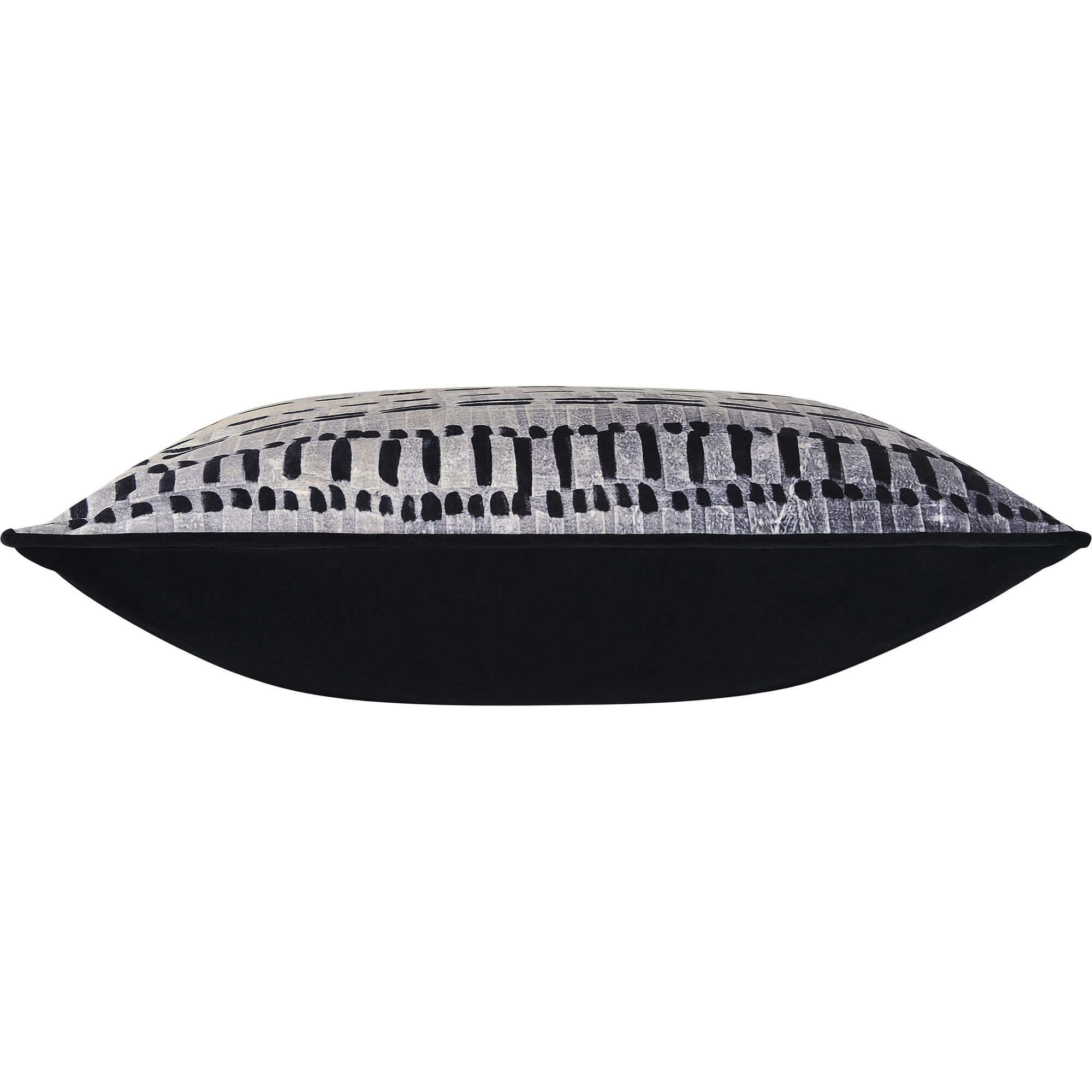 Zitsa 20 inch Black and Off-white Indoor Pillow