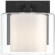 Seville 1 Light 6 inch Dark Matte Black Bath Sconce Wall Light
