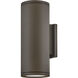 Silo 2 Light 16 inch Architectural Bronze Outdoor Wall Mount