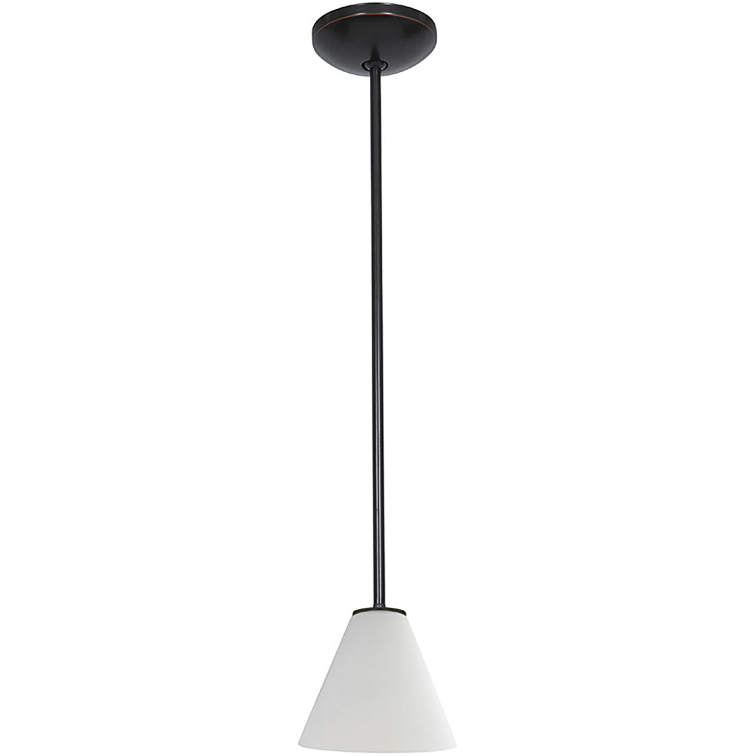 Martini 1 Light 7.25 inch Oil Rubbed Bronze Pendant Ceiling Light in White