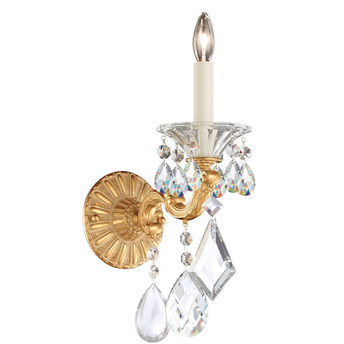 La Scala 1 Light 8.5 inch Parchment Gold Wall Sconce Wall Light in Parchment Gold Cast, Radiance