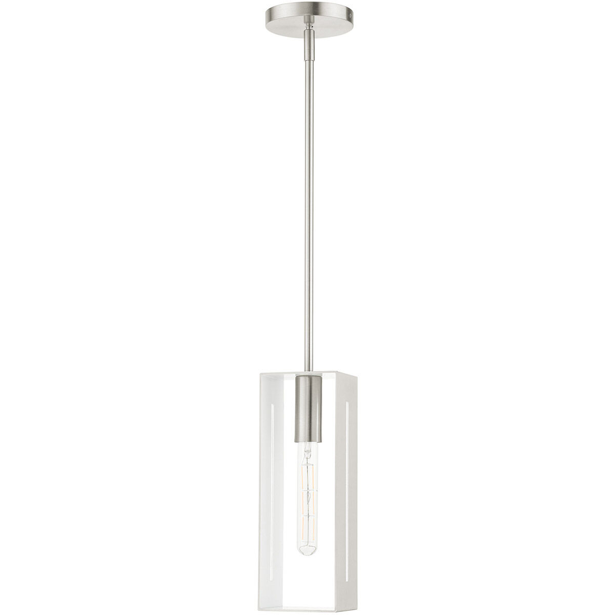 Soma 1 Light 5 inch Brushed Nickel Pendant Ceiling Light