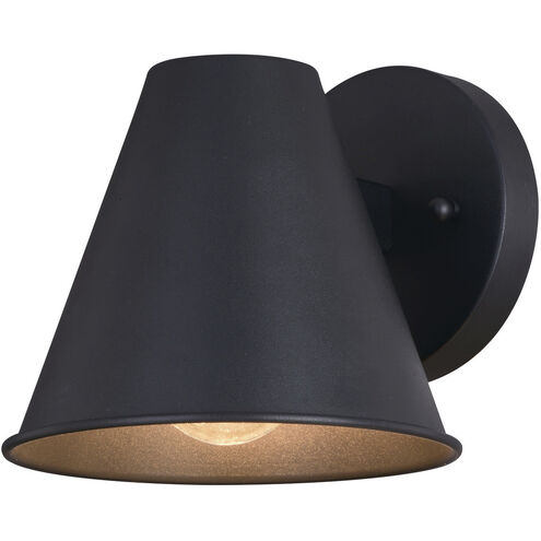 Smith LED 6.25 inch Textured Black Outdoor Wall