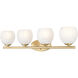 Colette Vanity Wall Light in Modern Gold