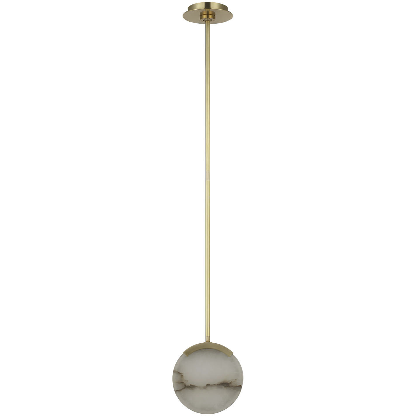 Kelly Wearstler Melange LED 7 inch Antique-Burnished Brass Pendant Ceiling Light