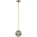 Kelly Wearstler Melange LED 7 inch Antique-Burnished Brass Pendant Ceiling Light