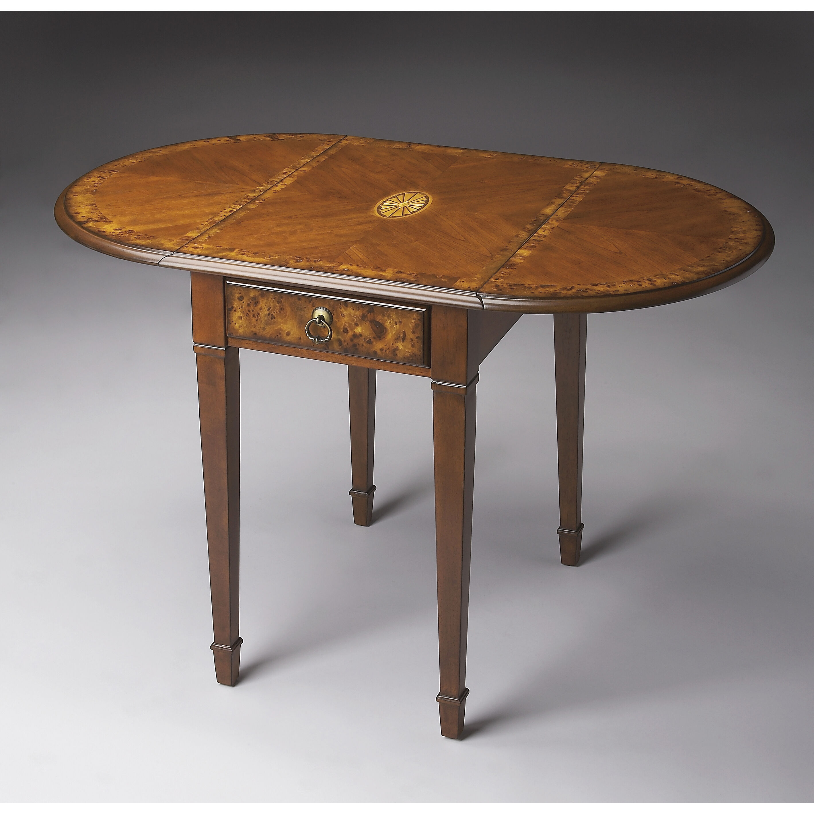 Masterpiece Glenview  28 X 25 inch Olive Ash Burl Accent Table