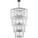 Glacier 18 Light 31 inch Matte Black Chandelier Ceiling Light