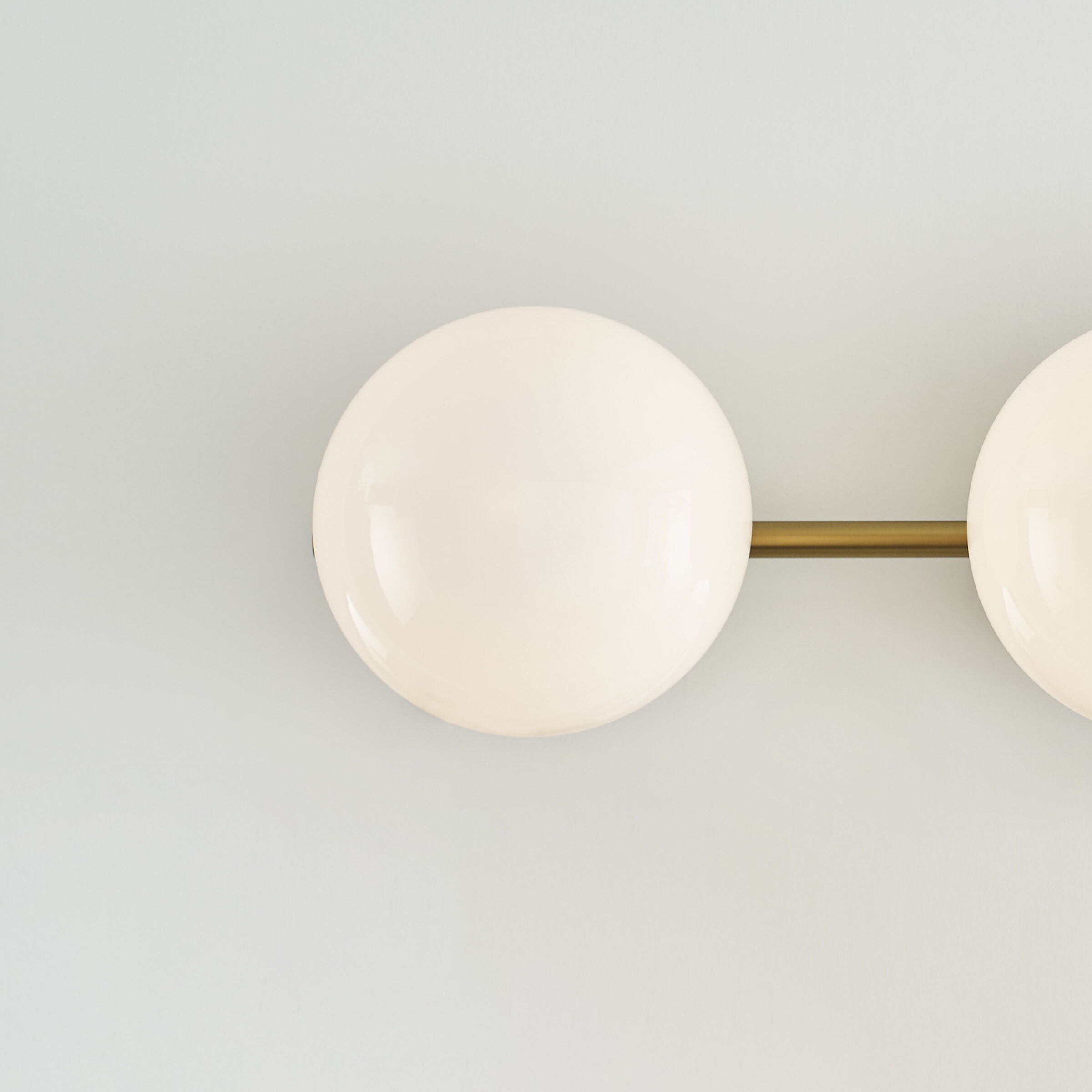 ED Ellen DeGeneres Lune 3 Light 27.38 inch Burnished Brass Vanity Light Wall Light