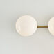 ED Ellen DeGeneres Lune 3 Light 27.38 inch Burnished Brass Vanity Light Wall Light