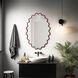 Cloud 36 X 24 inch Burgundy Mirror