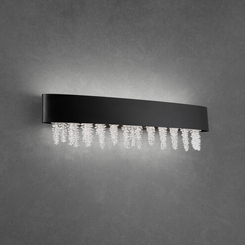 Soleil LED 27 inch Black Bath Vanity & Wall Light, Schonbek Signature