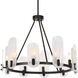 Ellipse 10 Light 28 inch Dark Bronze Chandelier Ceiling Light