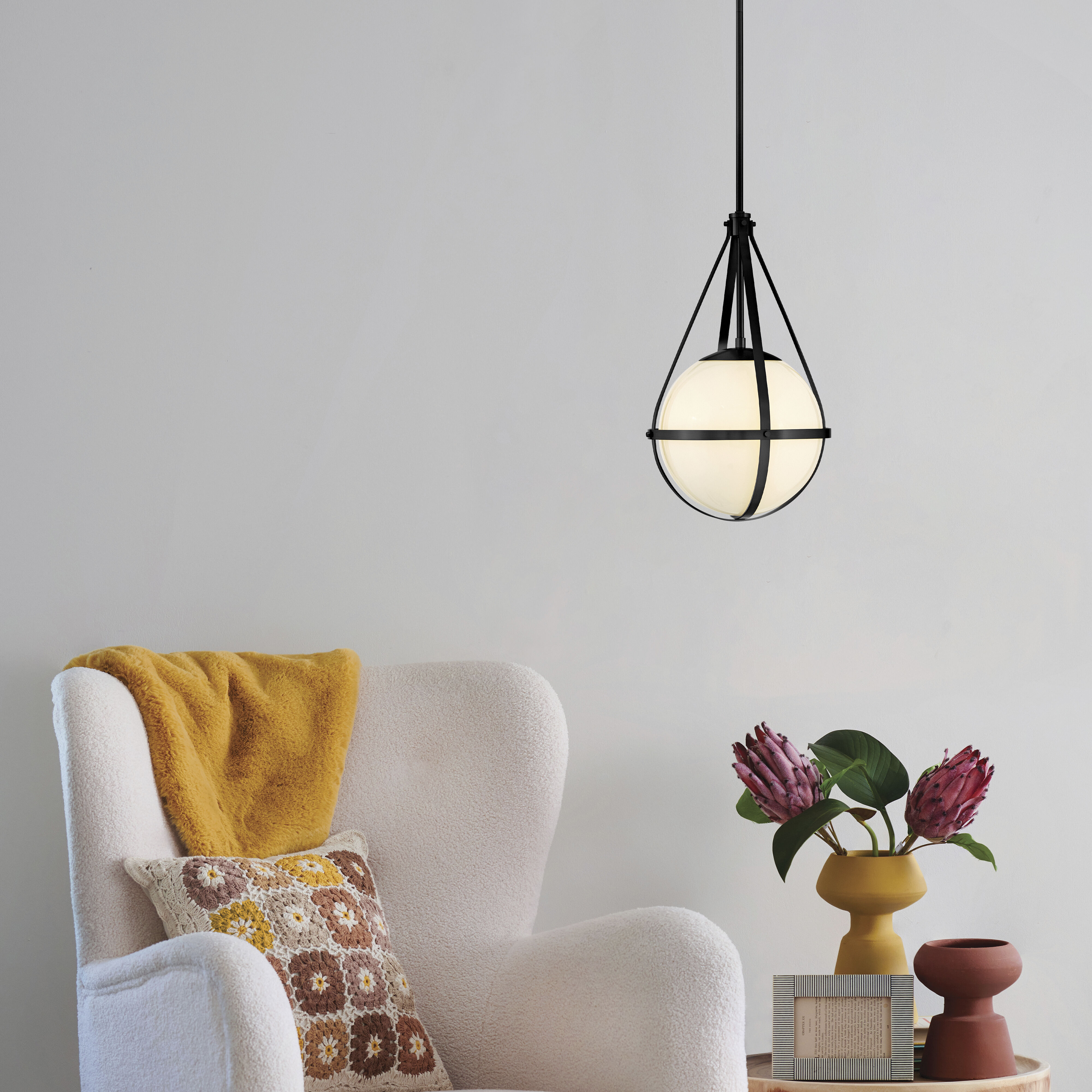 Colby 1 Light 11.25 inch Black Pendant Ceiling Light