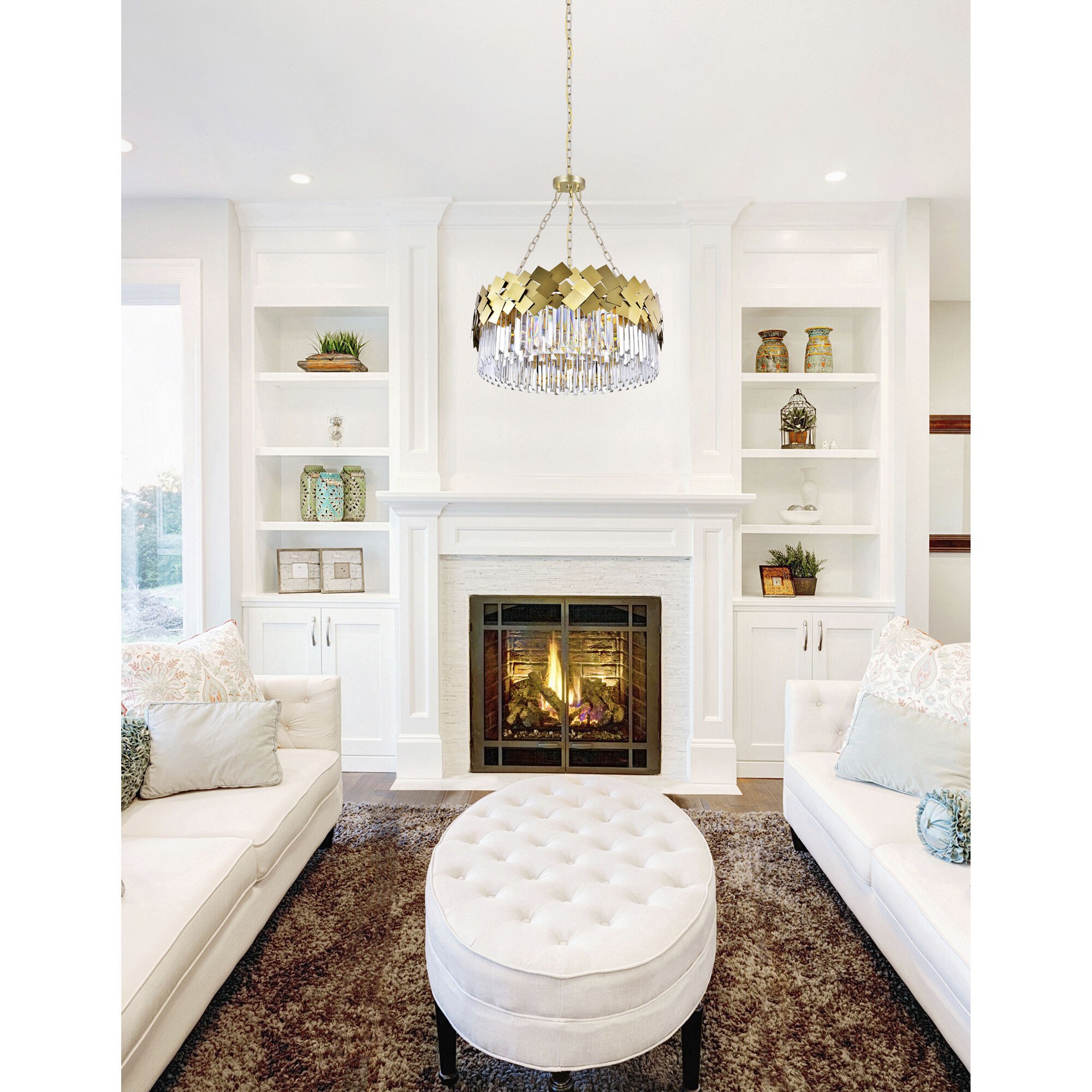 Panache 8 Light 32 inch Medallion Gold Down Chandelier Ceiling Light