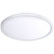 Round LED 11 inch White Flush Mount Ceiling Light in 3000K