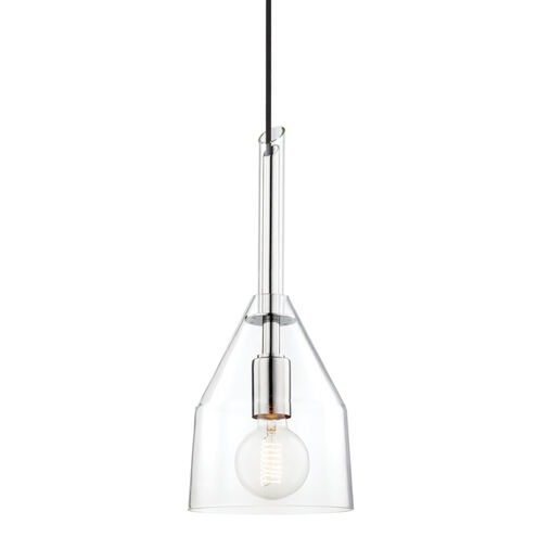 Sloan 1 Light 7 inch Polished Nickel Pendant Ceiling Light
