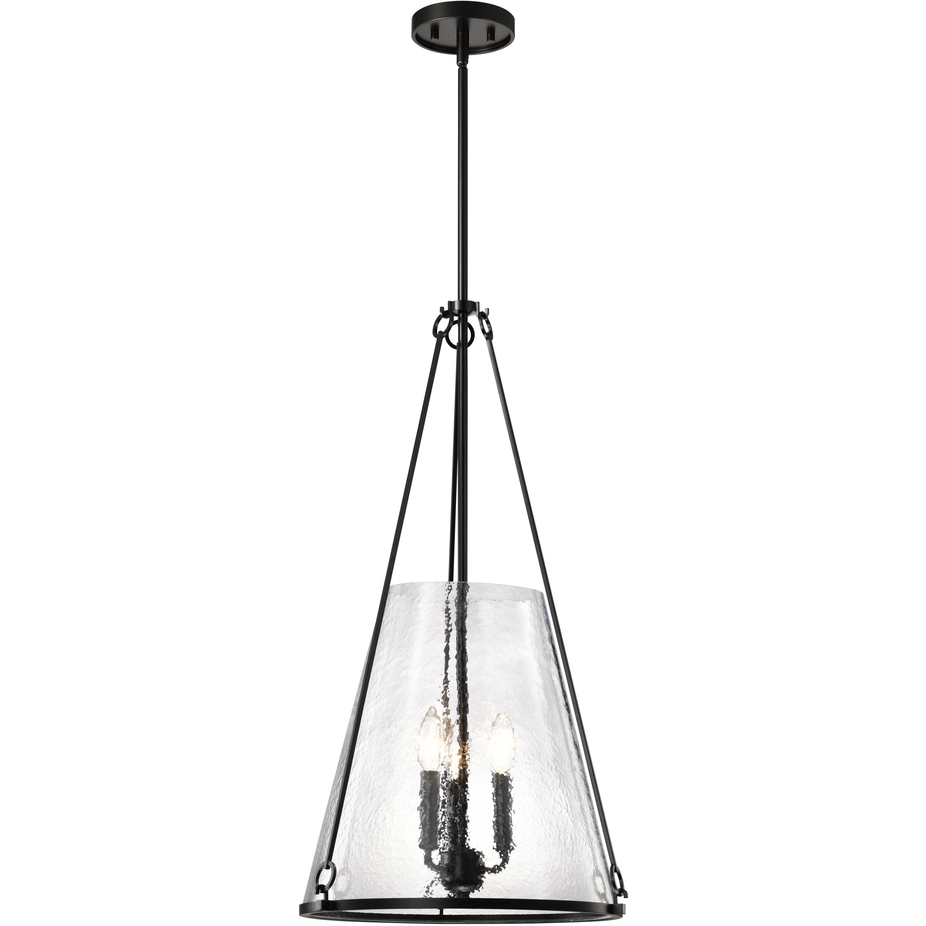 Valentine 16 inch Black Pendant Ceiling Light