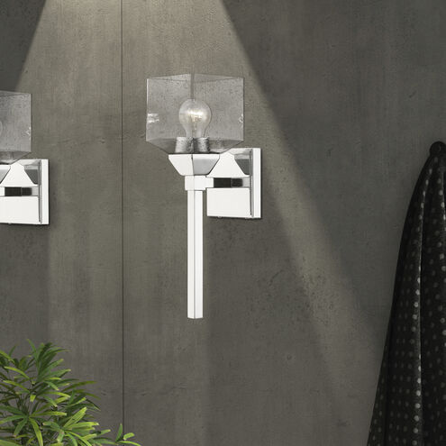 Aragon 1 Light 5 inch Polished Chrome Vanity Sconce Wall Light