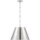 Alden 1 Light 18.25 inch Polished Nickel Pendant Ceiling Light, Essentials