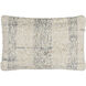 Monospace 22 X 14 inch Ash / Pearl / Metallic - Silver Accent Pillow