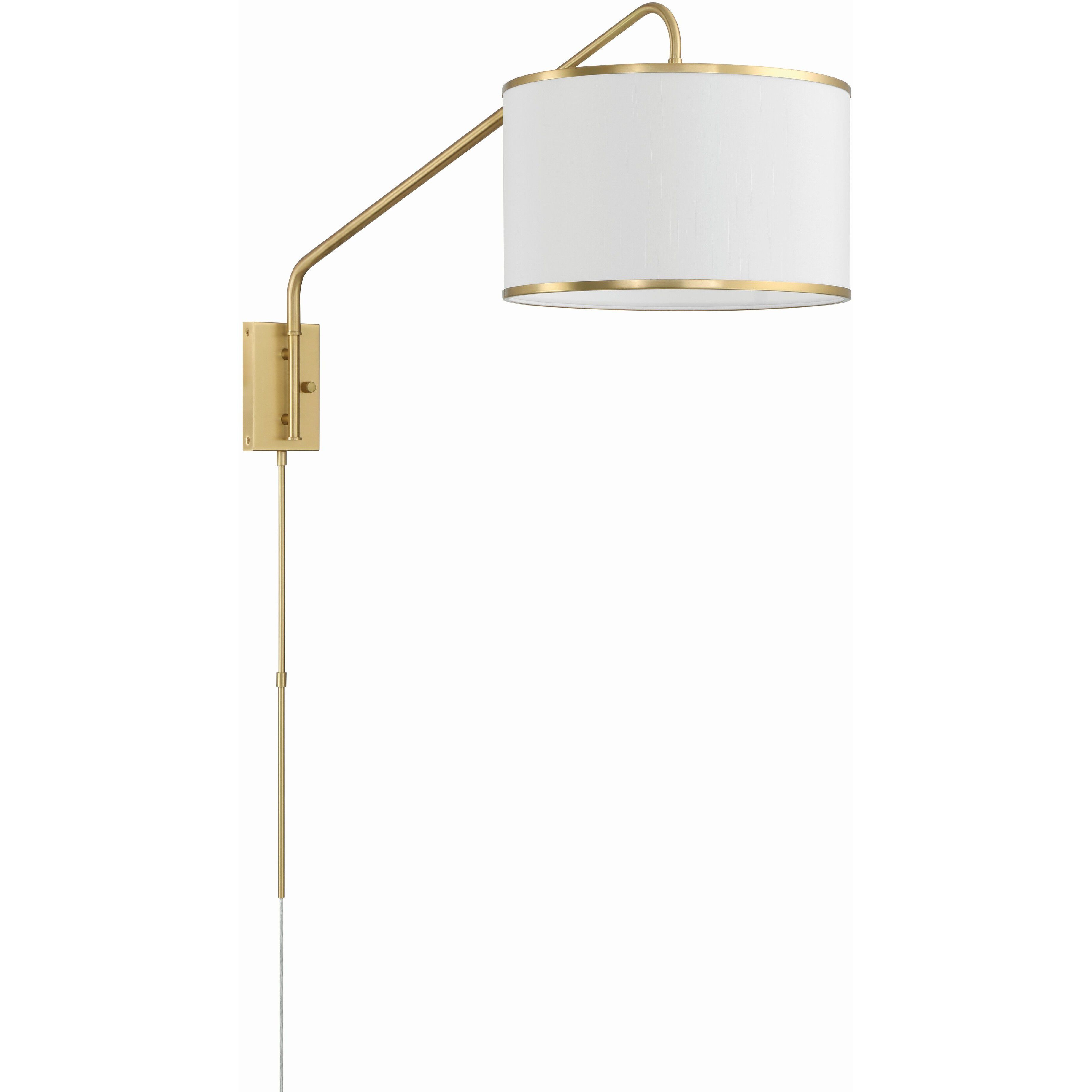 Mallory 50.5 inch 60.00 watt Soft Brass Task Sconce Wall Light