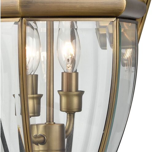 Ashford 2 Light 10 inch Antique Brass Outdoor Wall Sconce, Medium