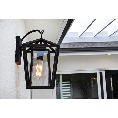 Artisan 1 Light 12 inch Black Outdoor Wall Sconce