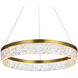 Linden 1 Light 22 inch Satin Gold Chandelier Ceiling Light