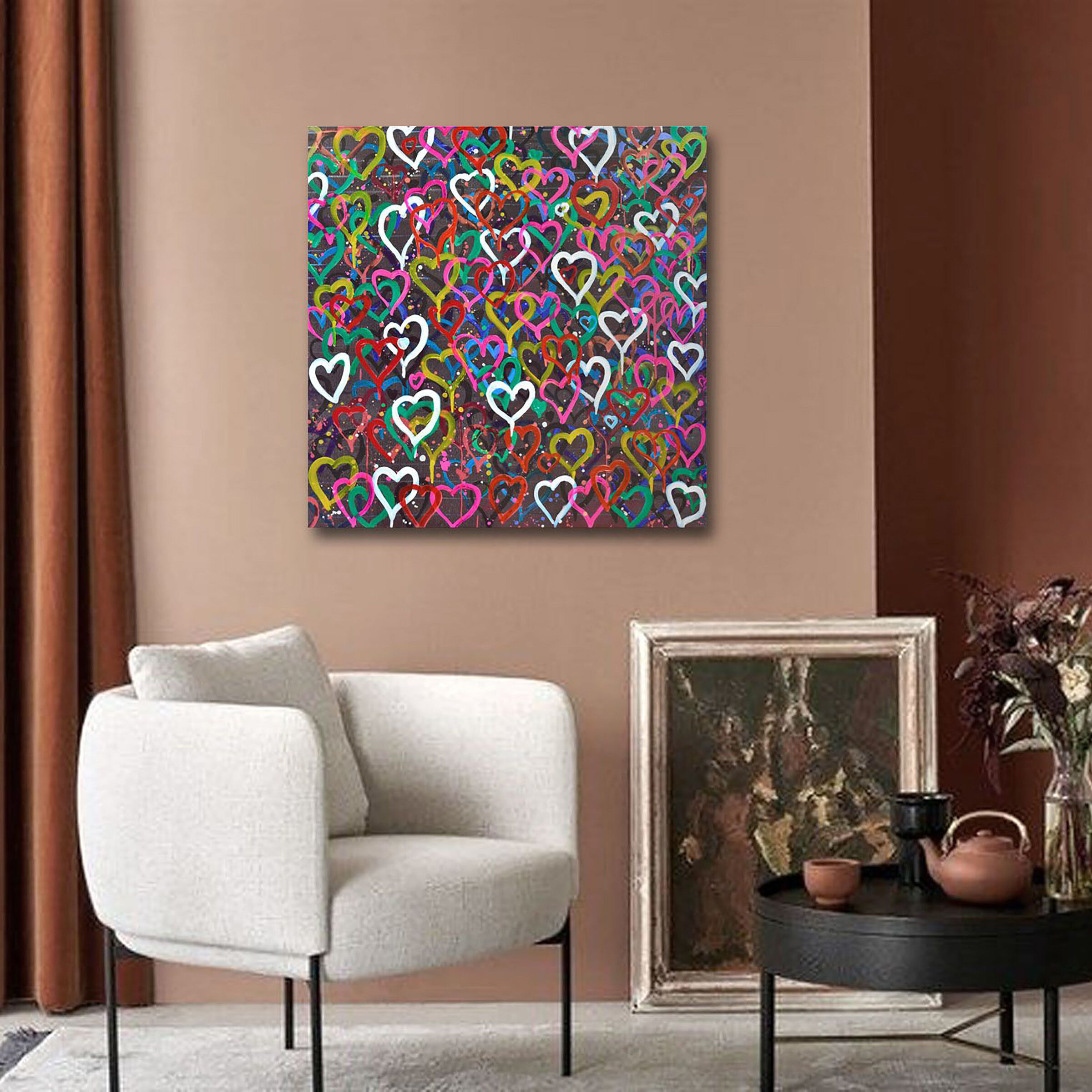 Whole Lotta Love Multi-color Wall Art