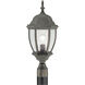 Covington 1 Light 21.5 inch Painted Bronze with Clear Outdoor Post Light
