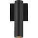 Lorna LED 9 inch Black Exterior Wall Sconce