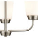 Winslow 3 Light 19 inch Brushed Nickel Chandelier Ceiling Light