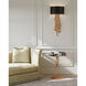 Bangle 27.25 X 18 inch Gold Leaf/Antique Mirror Accent Table