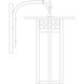 Glasgow 1 Light 9 inch Antique Brass Wall Mount Wall Light in Cream