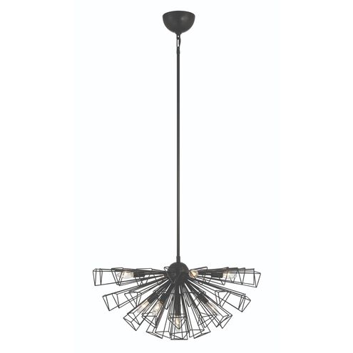 Dendelio 9 Light 22.5 inch Black Chandelier Ceiling Light