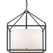 Manhattan 18.38 inch 60.00 watt Matte Black Chandelier Ceiling Light