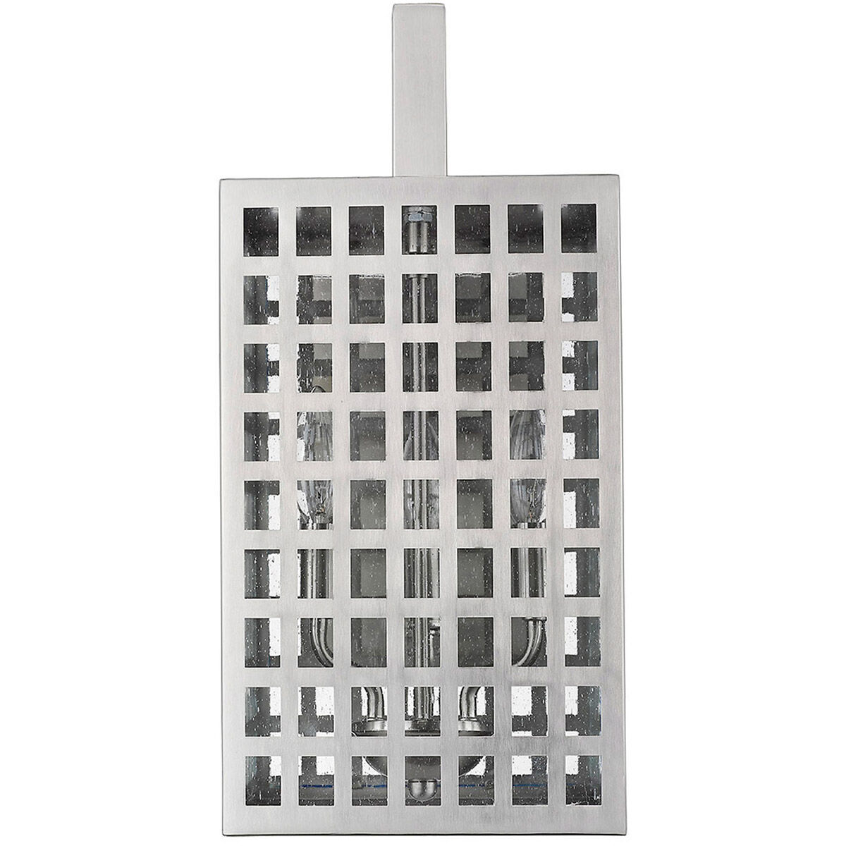 Letzel 3 Light 18 inch Satin Nickel Exterior Wall Mount