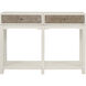 Sawyer 48 X 12 inch Shoji White with Natural Console Table